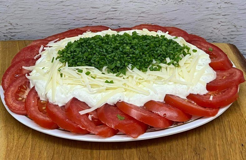 Pomidory pod  pierzynką