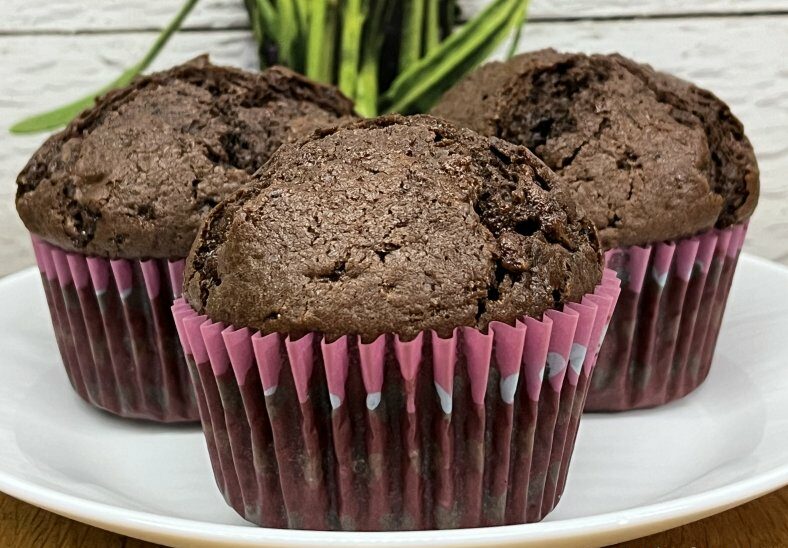 Muffinki mocno czekoladowe