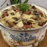 Pasta z twarogu i ryby w pomidorach